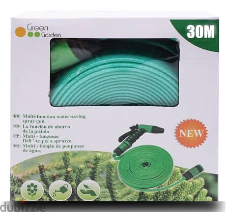 30M TPE EXPANDABLE HIGH-PRESSURE WATER HOSE SET FOR Garden 1