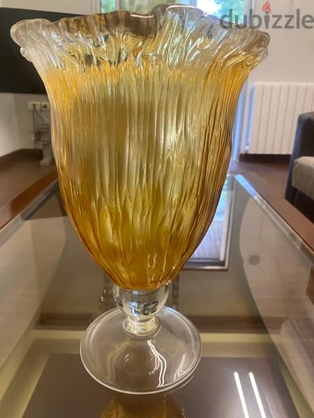 vase glass gold color 4