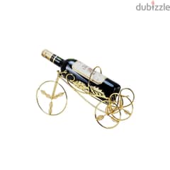 Bike Wine Rack in Gold, 1 Bottle