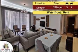 Dbayeh 205m2 | Waterfront | Rent | Mint Condition | View | Furnished|M
