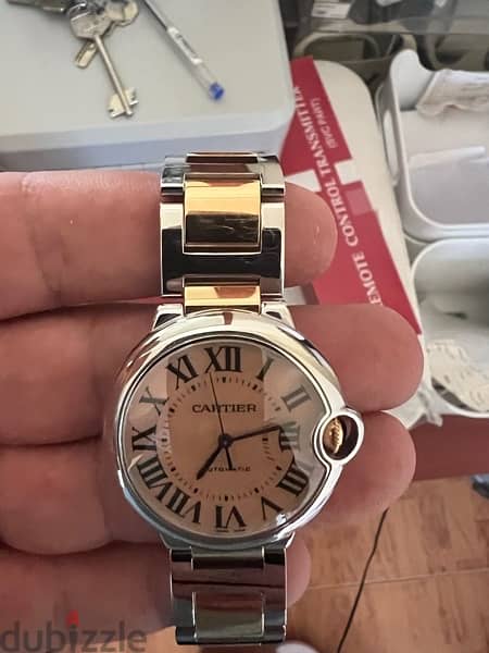 cartier ballon bleue rose gold 36mm 2