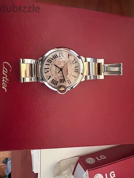 cartier ballon bleue rose gold 36mm 3