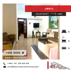 furnished apartment for sale in jbeil 110 SQM REF#JH17221