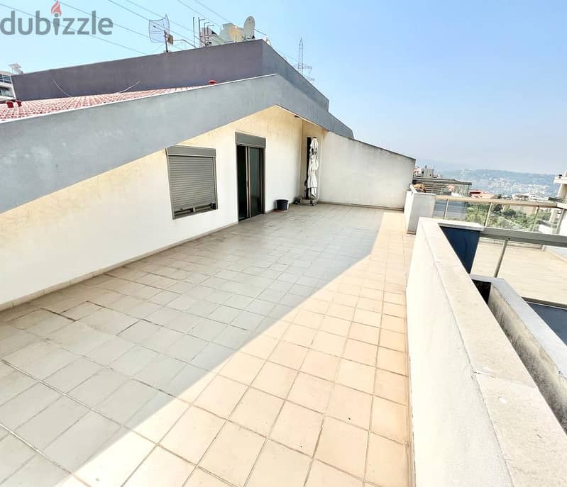 beit meri fully furnished roof for rent panoramic view Ref#5626 6