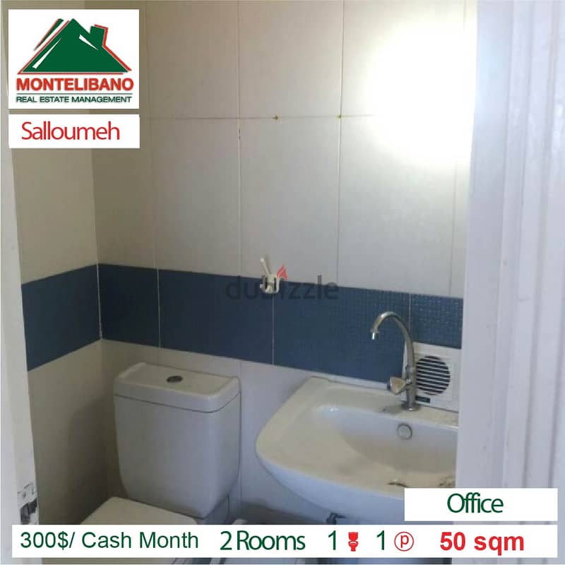 300$/Cash Month!!! Office for rent in Salloumeh!!! 2