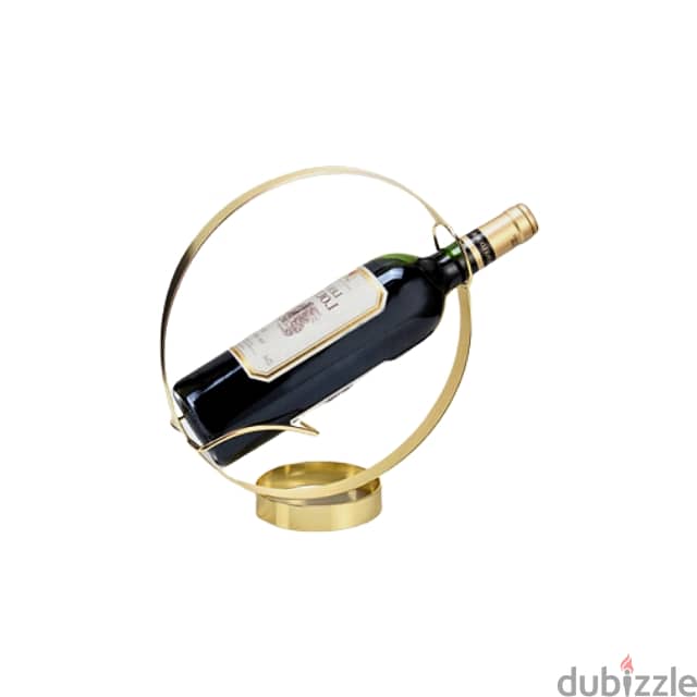 Circular Wine Rack, Modern Gilded Wine Holder 2