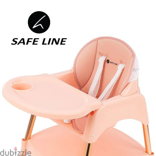 SAFE LINE Highchair ( Gold Pink ) 4