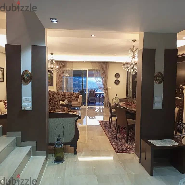 220 Sqm | Luxurious Duplex For Sale in Bsalim | Mountain & Sea View 11