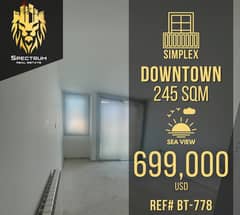 Downtown Prime + Sea View (245Sq) 3 Master Bedrooms (BT-778) 0