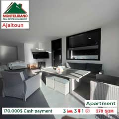Apartment for sale in Ajaltoun 0