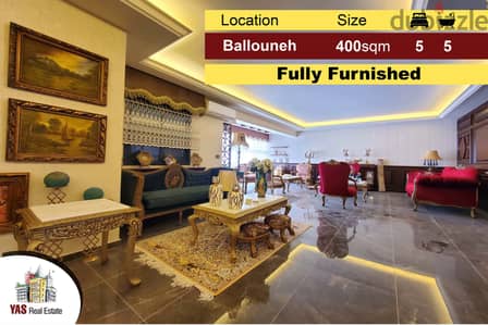 Ballouneh 400m2 | Fully Furnished | Designer’s Signature |