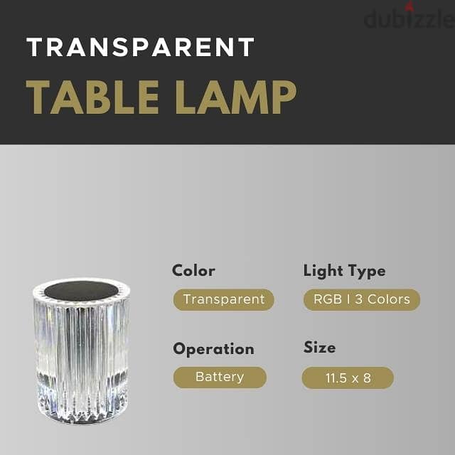 Transparent Table Lamp, Modern Acrylic Lighting 4