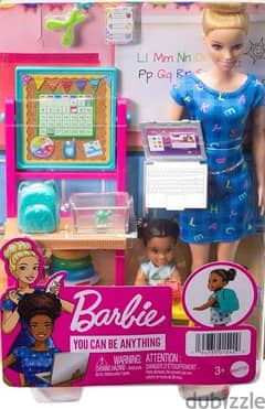 Barbie Careers Doll & Playset, Teacher Theme with Blonde Fashion Doll