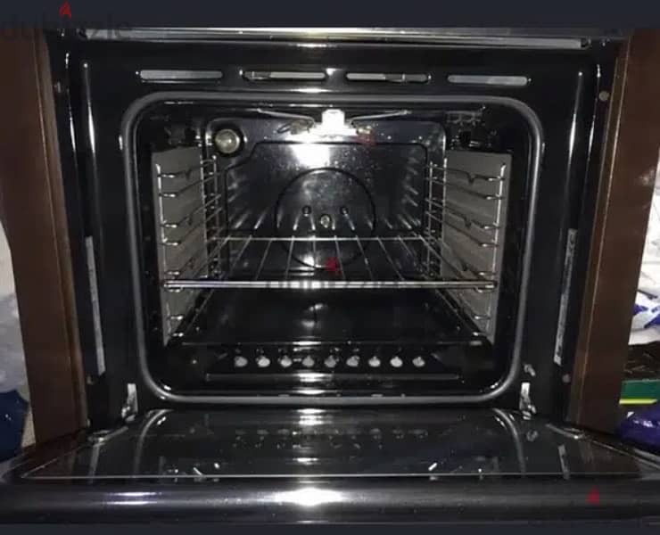 60cm Teka OVEN ON Gas, Stainless steal With Wooden housing-drawer 1