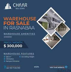 R1278 Warehouse for Sale in Ras Al-Nabaa