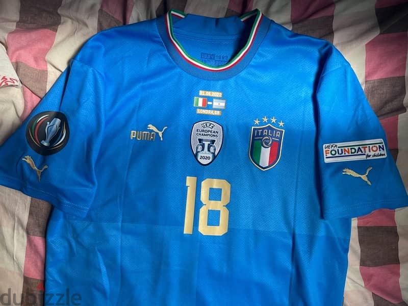 italy , the super copa puma jersey 2022 with argentina 0