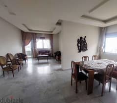 165 SQM Furnished Apartment in Dbayeh, Metn with Sea View