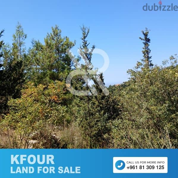 Land for sale in Kfour - كفور 1