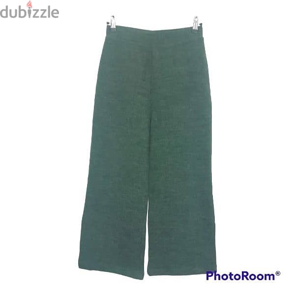 Zara Green Soft Touch Pants 1