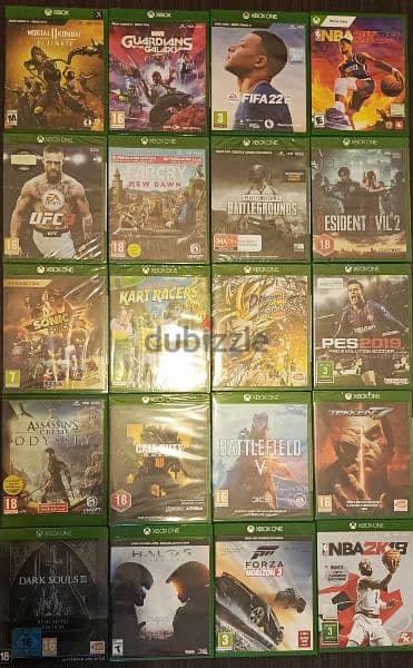 Giant collection of used games Xbox one for sale only 0