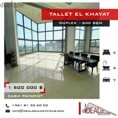 Duplex for sale in Tallet el khayat 600 SQM REF#KJ94044