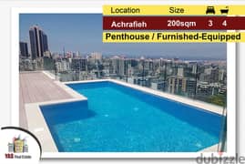 Achrafieh 200m2+ 100m2 terrace | Penthouse | Swimming Pool | Furnished 0