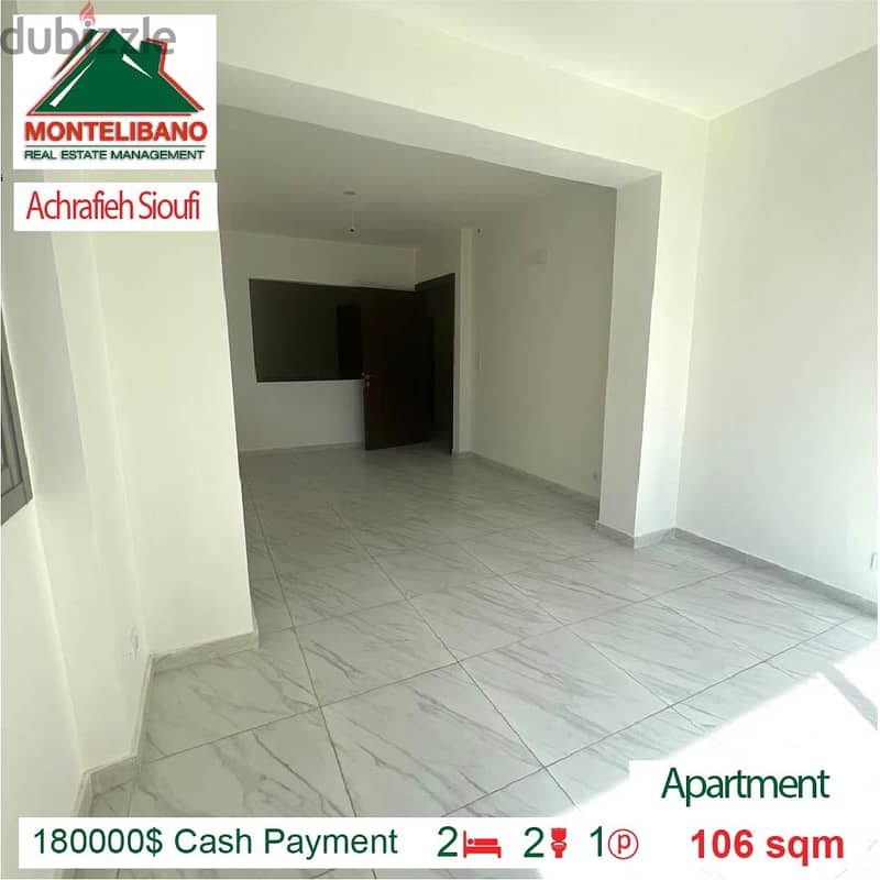 180000$ Cash Payment!!! Apartment for sale in Achrafieh Sioufi!!! 1