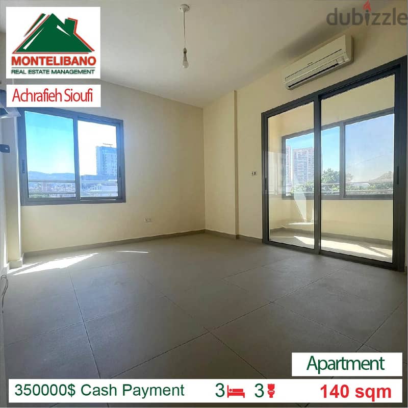 350000$ Cash Payment!!! Apartment for sale in Achrafieh Sioufi!!! 1
