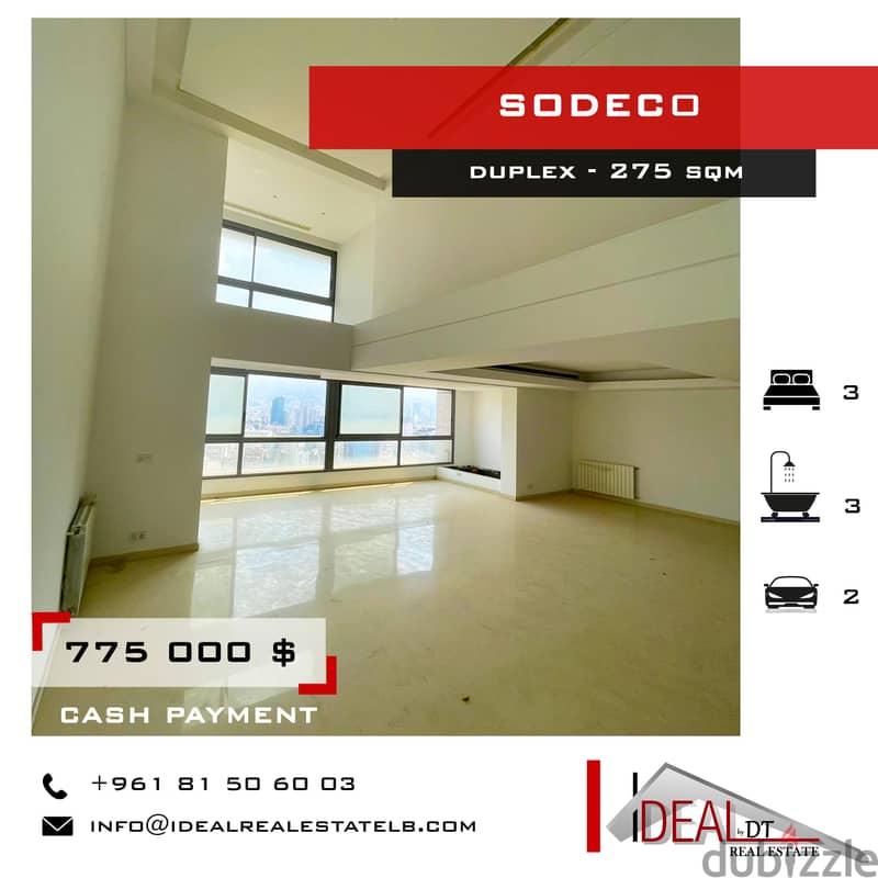 Duplex for sale in sodeco 275 SQM REF#KJ94046 0