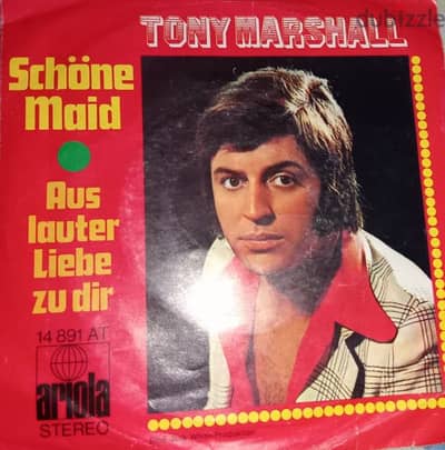 vinyl record tony marshall - 45 tours