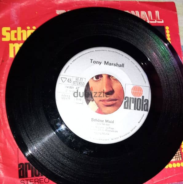 vinyl record tony marshall - 45 tours 1