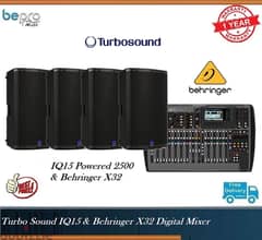 Bundle 4 Turbosound iQ15 2500W & X32 0