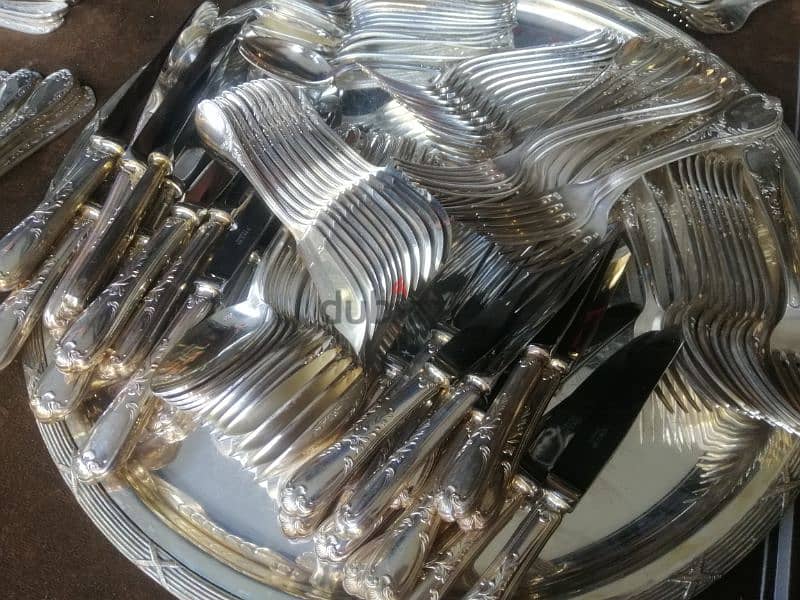 set of 108 psc silverware ercuis france signed 0