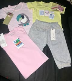 clothing for baby girl, 2 pieces for 5$ and all for 8$