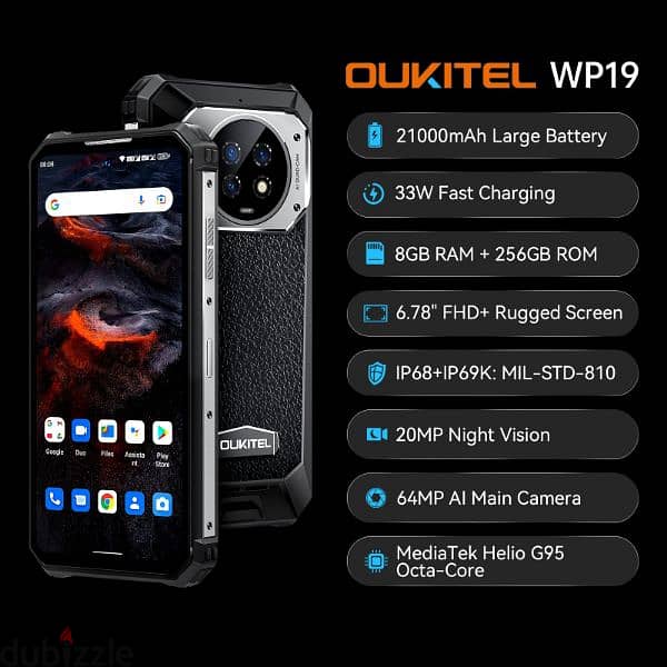 Oukitel WP19 Rugged Phone like new 2