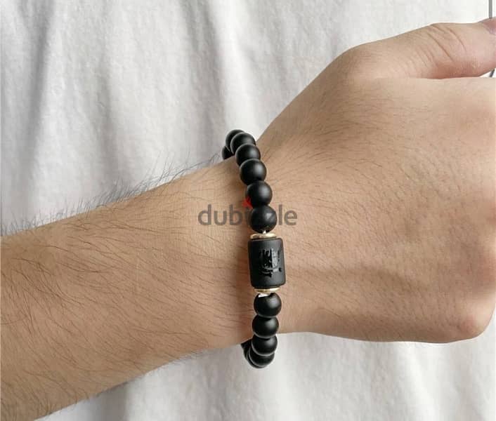 Black Agate Stone Beads 3