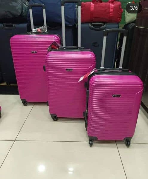 50% OFF Polycarbonate unbreakable set of 3 travel bags suitcase 0