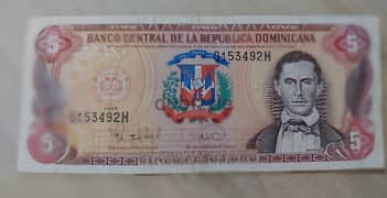 Caribbean Nation Dominican Republic banknote
