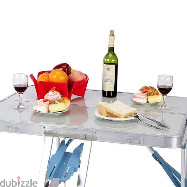 Briefcase Picnic Table, Foldable with 4 Seats 1