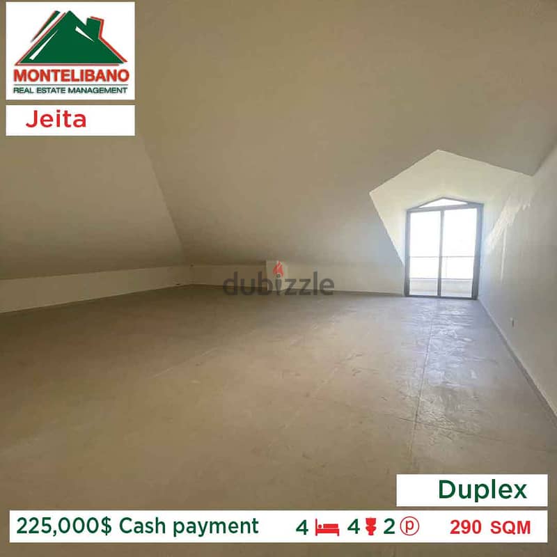 225,000$ Cash payment!! Duplex  for sale in Jeita!! 2