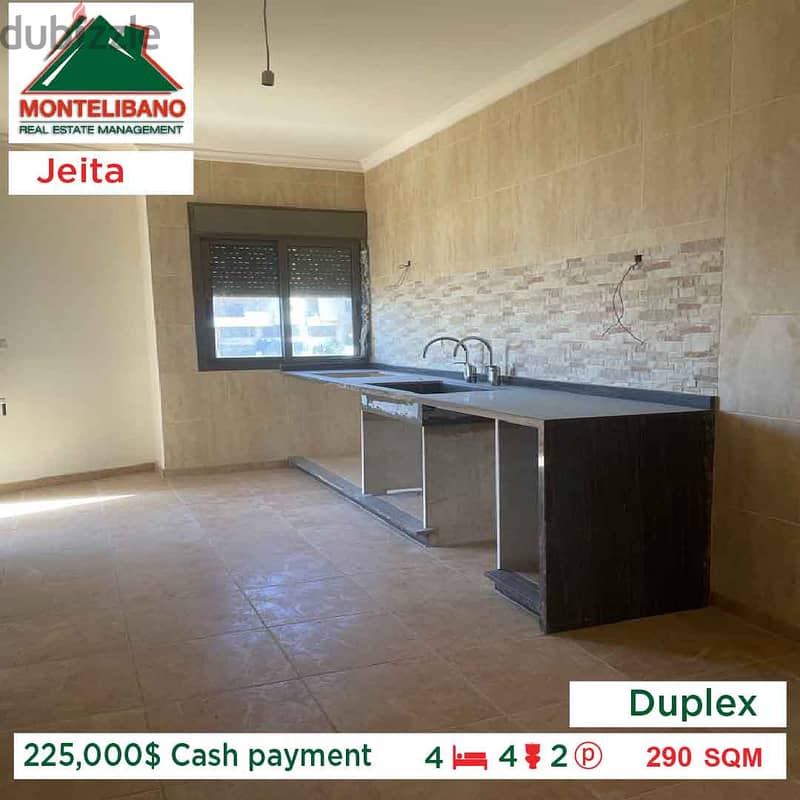 225,000$ Cash payment!! Duplex  for sale in Jeita!! 3