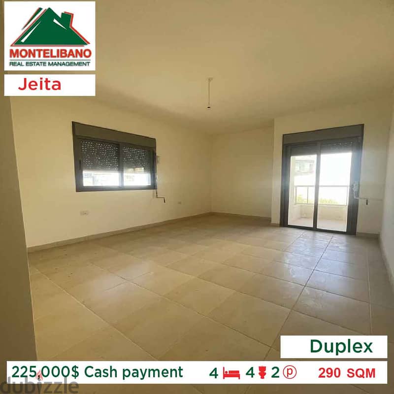 225,000$ Cash payment!! Duplex  for sale in Jeita!! 4