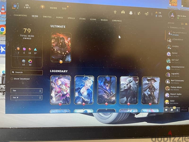 league account 1