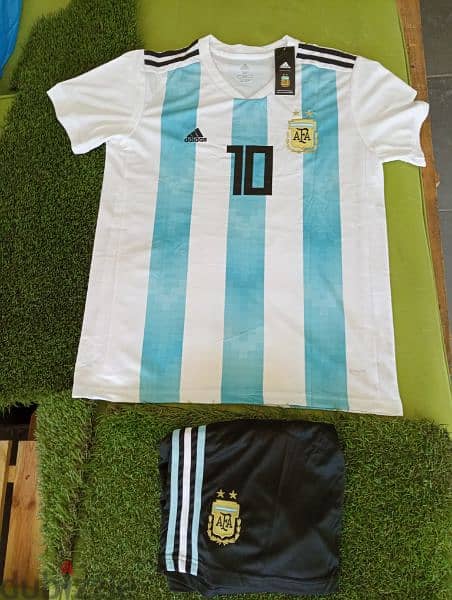 Messi Argentina football Shirt & Short (Made in Thailand) 1