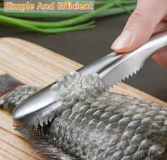 Stainless Steel Fish Scale Peeler, 18cm 0