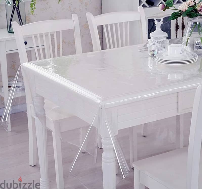 Transparent Table Cover, 140x180cm, PVC Anti Slip 0