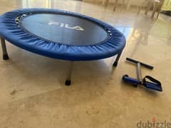 trampoline with rowers for abdominal mucule 0