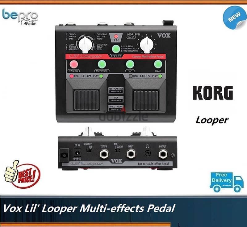 Vox Lil Looper Multi-effects Pedal 0