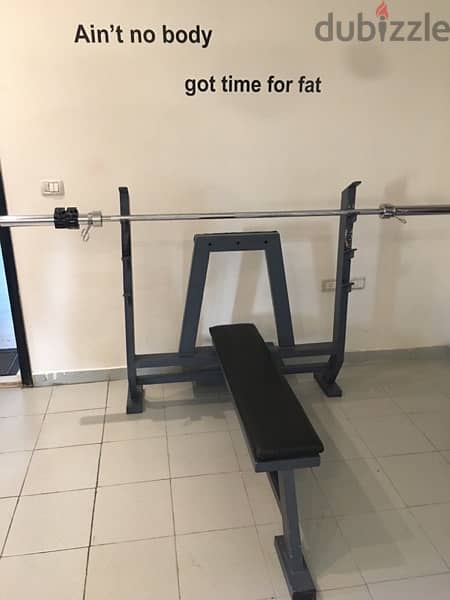 bench press like new for home and gym used 1