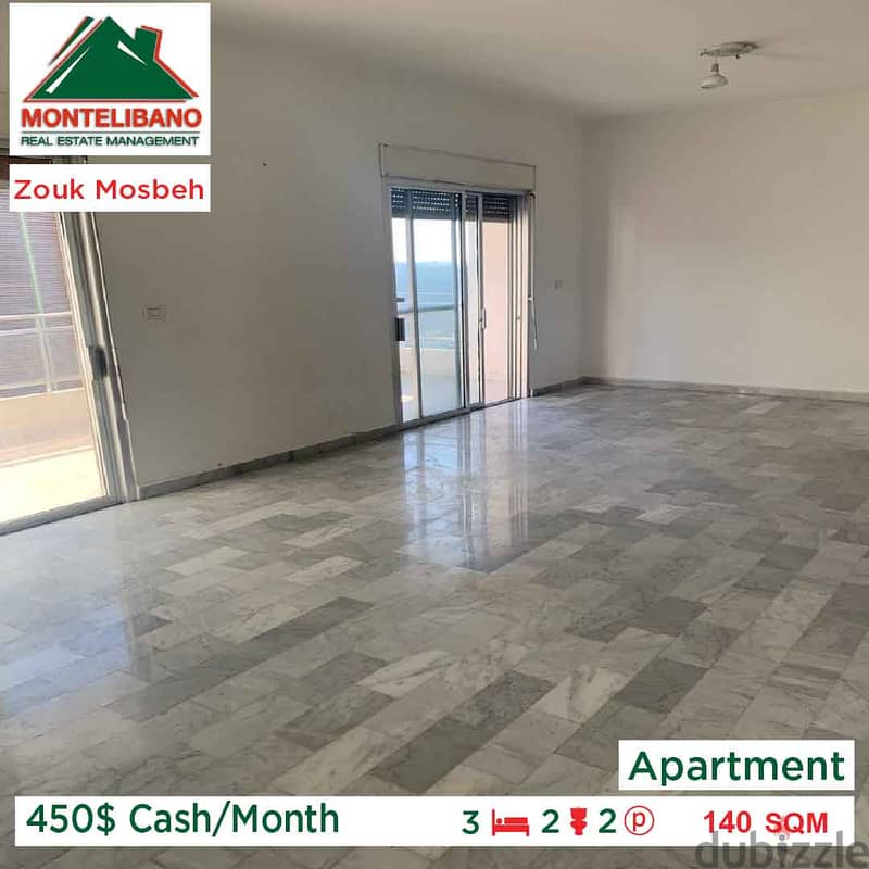 450$Cash/Month!!Apartment for sale in Zouk mosbeh!! 0